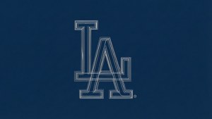 Minimalist Dodgers Outline