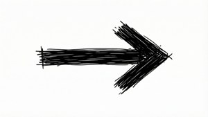 Minimalist Doodle Arrow