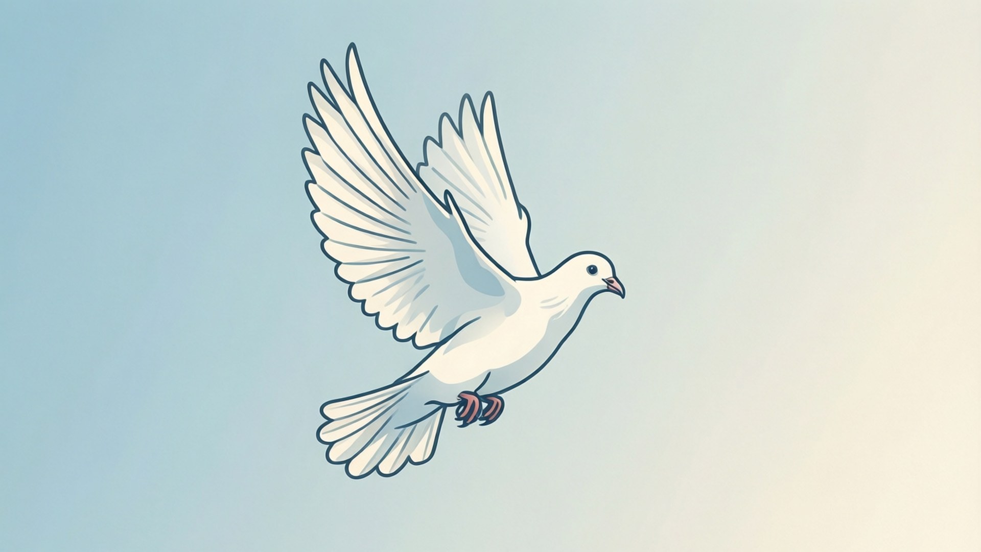 Minimalist Dove by Wallpapers.art Studio