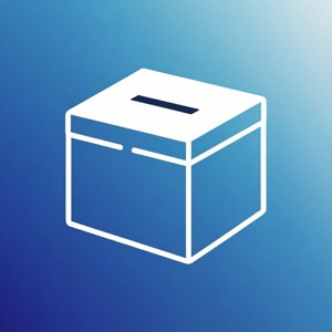 Minimalist Flat Ballot Box