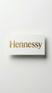 Minimalist Foil Hennessy Label