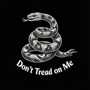 Minimalist Gadsden Line Art