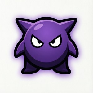 Minimalist Gastly Icon
