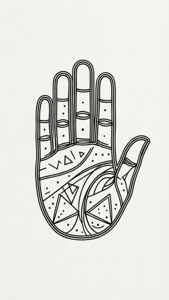 Minimalist Geometric Hamsa