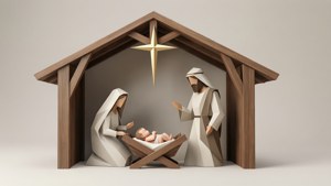 Minimalist Geometric Manger