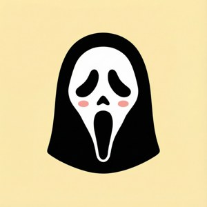 Minimalist Ghostface Icon