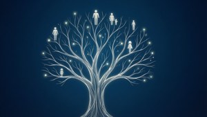 Minimalist Glowing Family Tree
