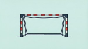 Minimalist Goal Post Vector