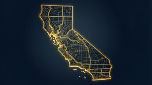 Minimalist Gold California