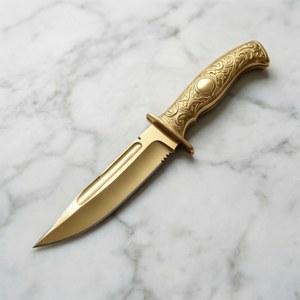 Minimalist Gold Gacha Knife