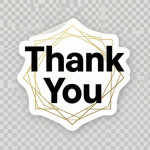 Minimalist Gold Thanks