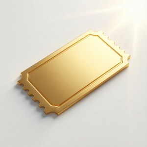 Minimalist Golden Ticket