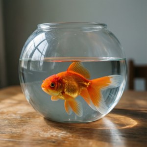 Minimalist Goldfish Bowl
