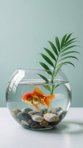 Minimalist Goldfish Bowl