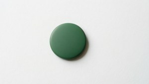 Minimalist Green Button White
