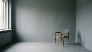 Minimalist Grey Room