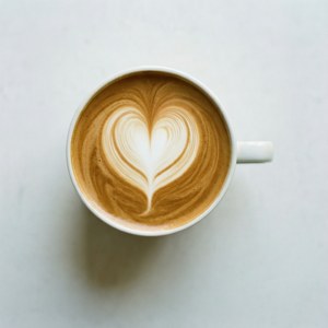 Minimalist Heart Latte