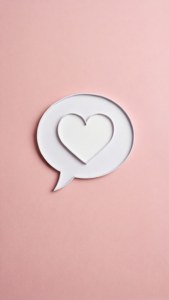 Minimalist Heart Speech Bubble