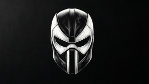 Minimalist Helmet Silhouette