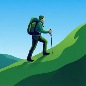 Minimalist Hill Ascent