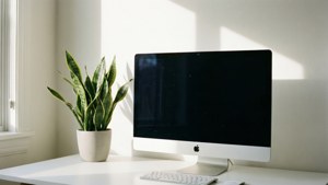 Minimalist iMac Room