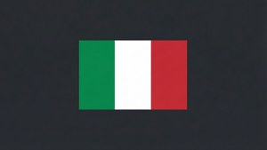 Minimalist Italian Flag Lines