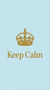Minimalist Keep Calm Crown