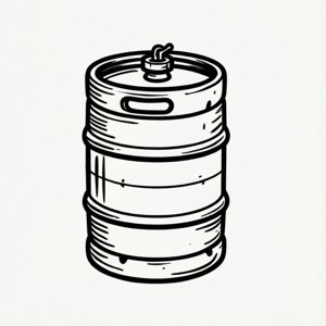 Minimalist Keg Icon
