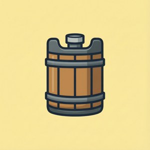 Minimalist Keg Icon