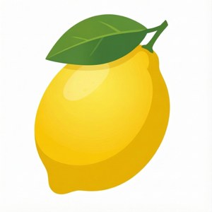 Minimalist Lemon Vector