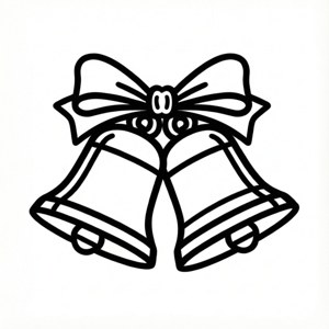 Minimalist Line Art Bells