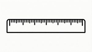 Minimalist Line Art Meter Stick