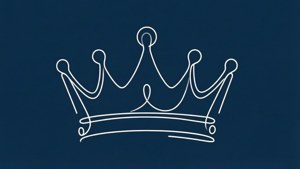 Minimalist Line Crown