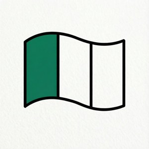 Minimalist Line Flag