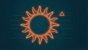 Minimalist Line Sun