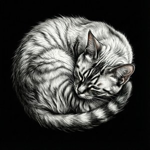 Minimalist Lykoi Circle
