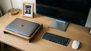 Minimalist MacBook Desk