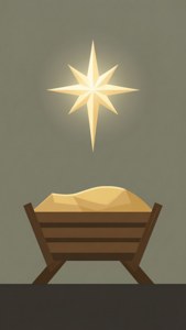Minimalist Manger Star