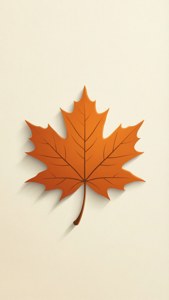 Minimalist Maple Leaf