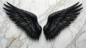 Minimalist Marble Wings