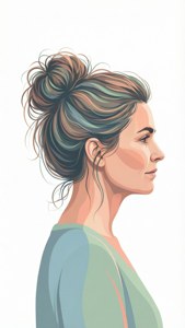 Minimalist Mom Bun Profile