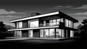 Minimalist Monochrome House