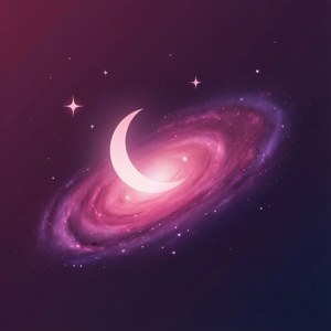 Minimalist Moon Galaxy
