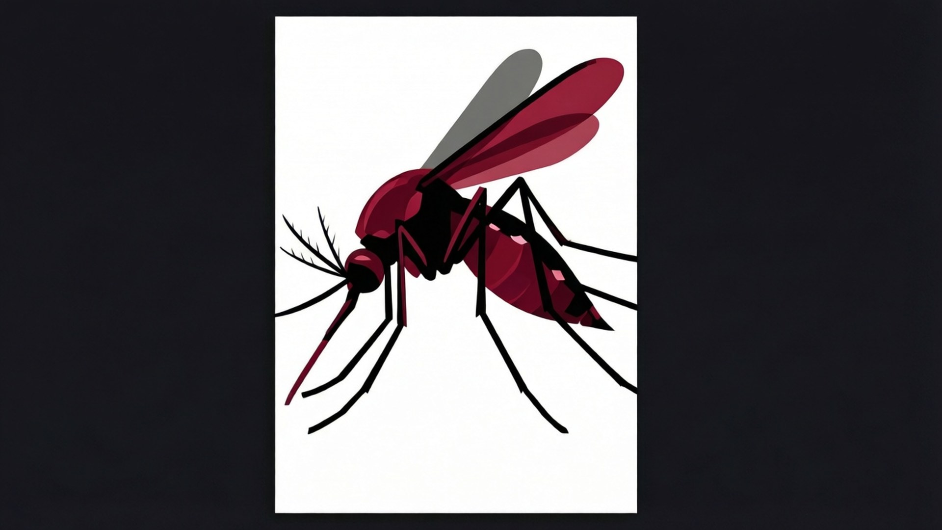 Minimalist Mosquito Vector by Wallpapers.art Studio