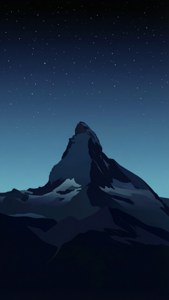 Minimalist Mountain Line