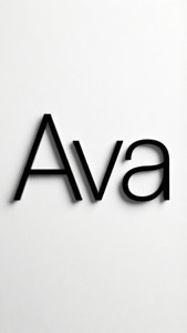 Minimalist Name Typography