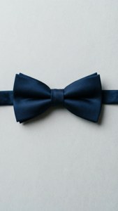 Minimalist Navy Bowtie