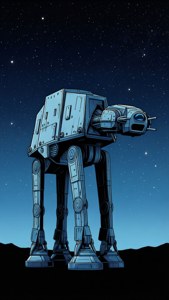 Minimalist Night Walker