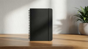 Minimalist Notebook on Desk