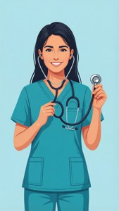Minimalist Nurse Vector